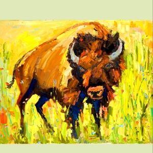 Here's Looking at You Oil Painting Print by Dawn Normali